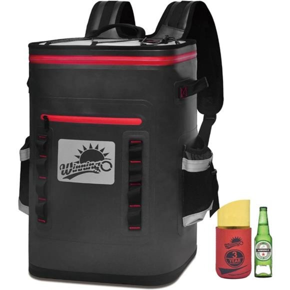 Backpack Cooler, Soft Cooler Backpack Insulated Waterproof with Leakproof Zipper - Picture 1 of 7